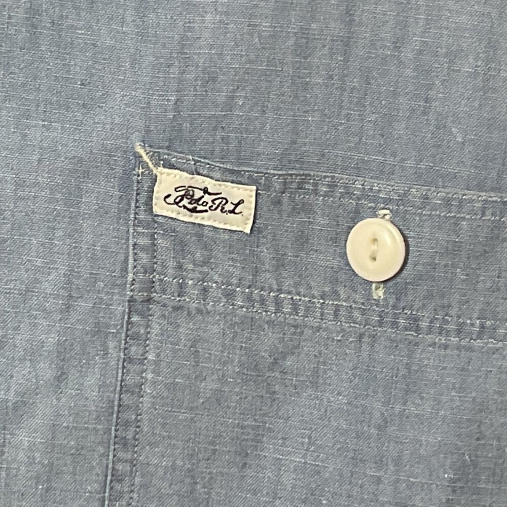 Polo Ralph Lauren Chambray Shirt Size L - Picture 3 of 4